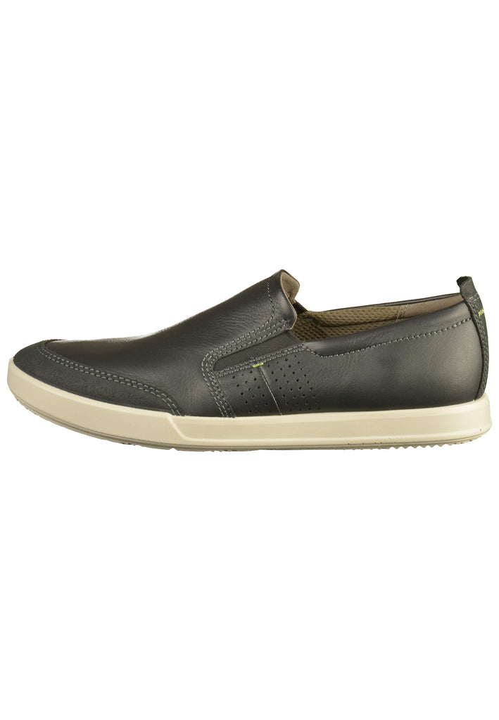 ecco Slipper Leder Schwarz - surf4shoes