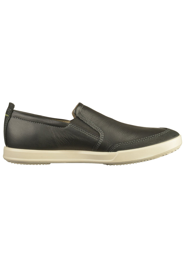 ecco Slipper Leder Schwarz - surf4shoes