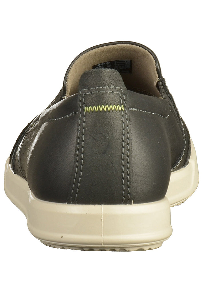 ecco Slipper Leder Schwarz - surf4shoes