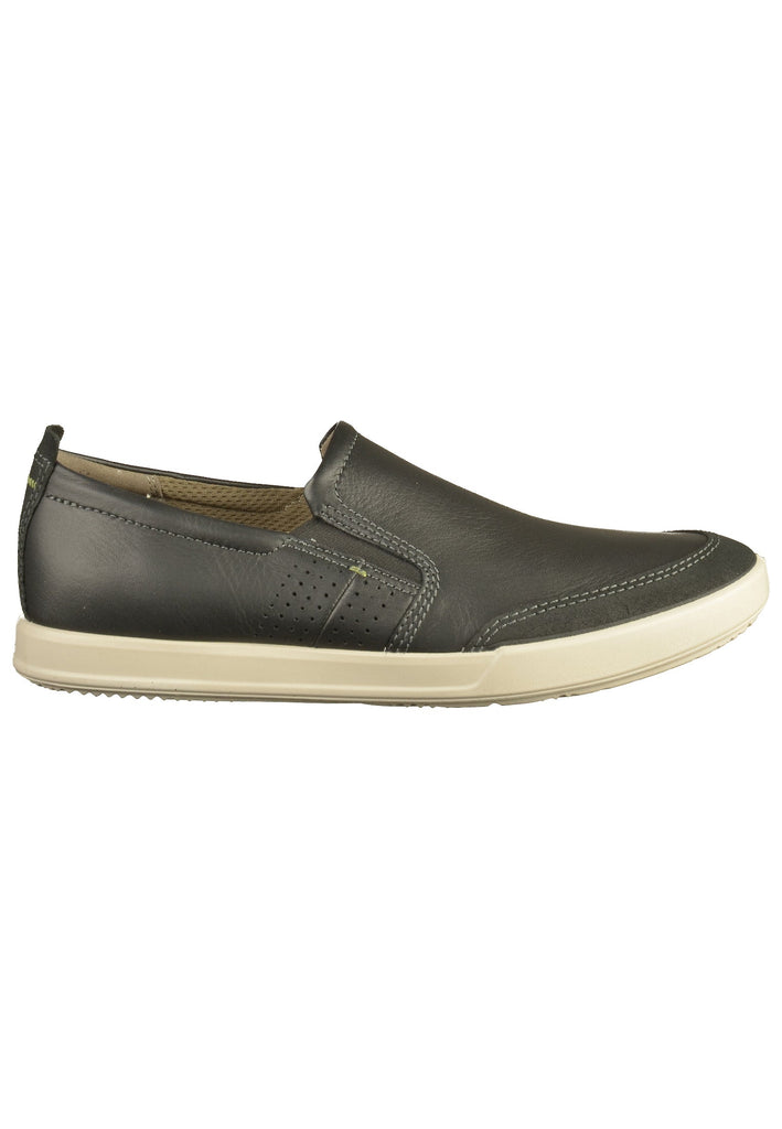ecco Slipper Leder Schwarz - surf4shoes
