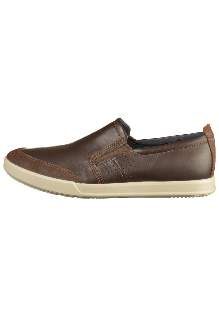 ecco Slipper Leder Coffee - surf4shoes