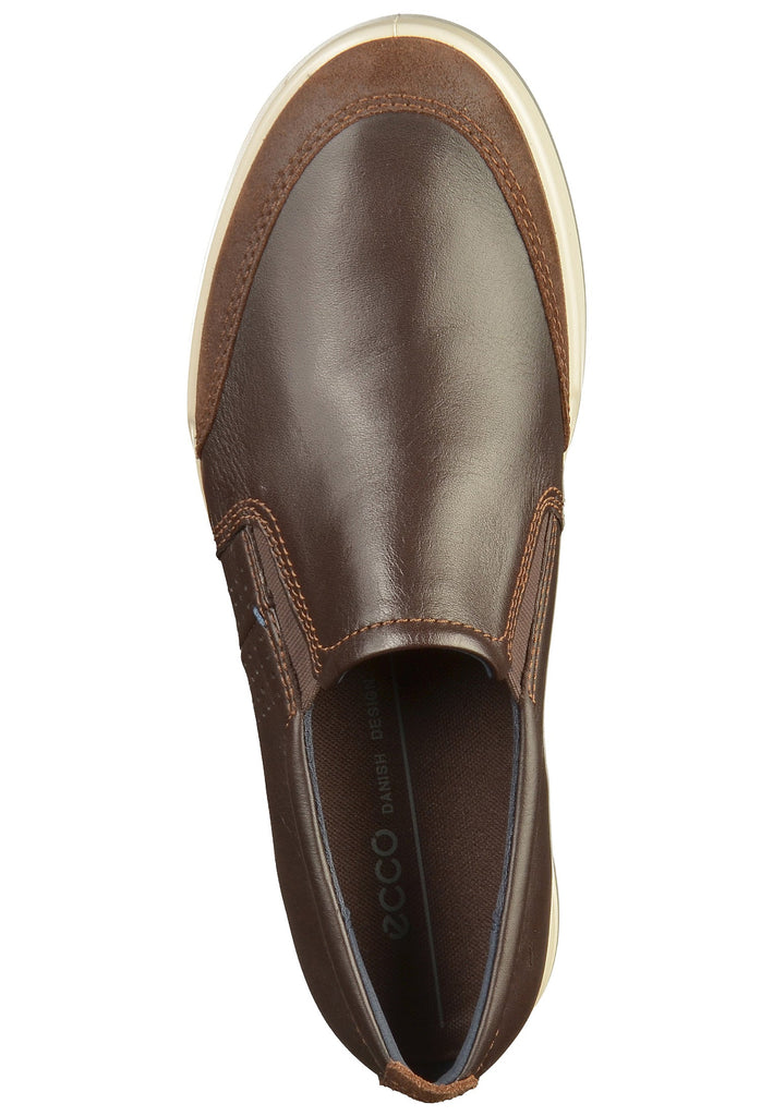 ecco Slipper Leder Coffee - surf4shoes