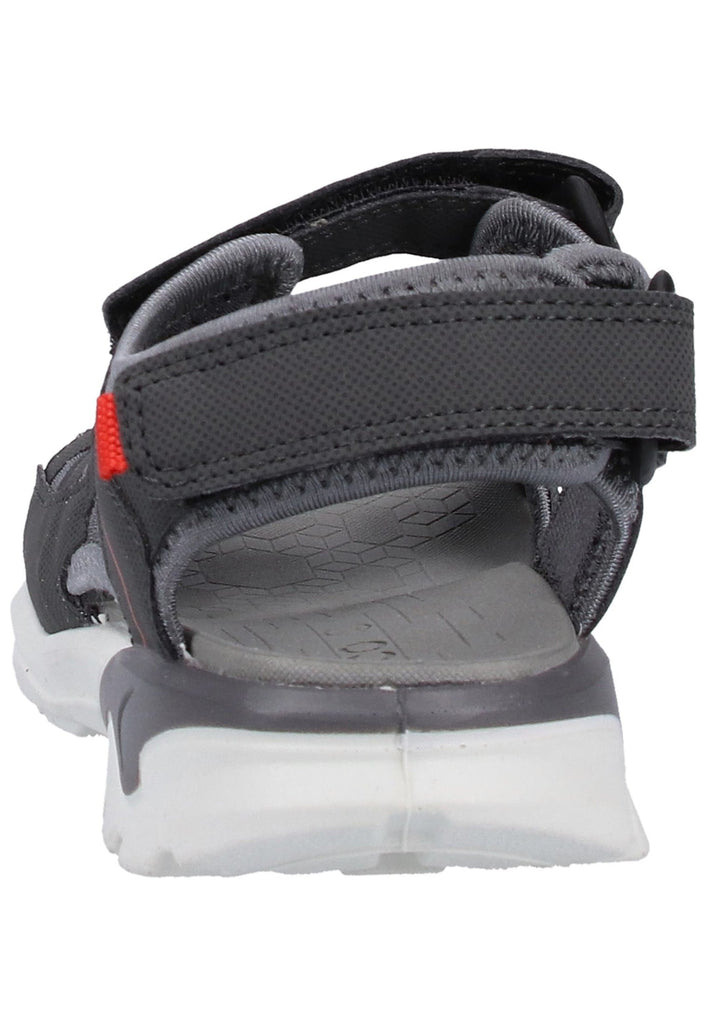 ecco Sandalen Lederimitat Dunkelgrau - surf4shoes