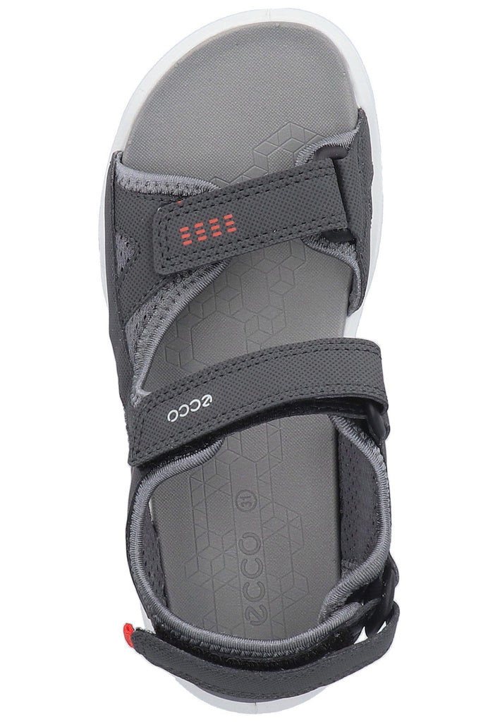 ecco Sandalen Lederimitat Dunkelgrau - surf4shoes