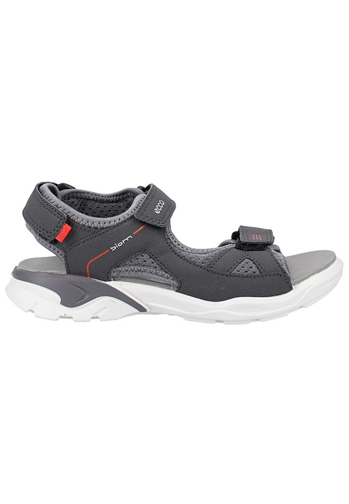 ecco Sandalen Lederimitat Dunkelgrau - surf4shoes