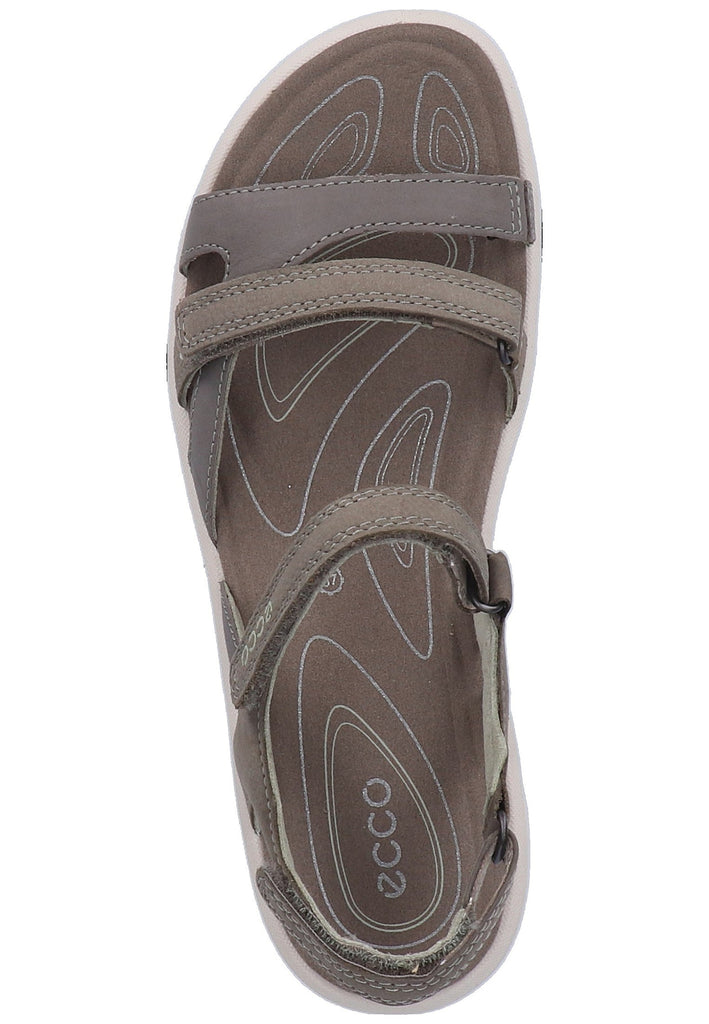 ecco Sandalen Leder Hellgrau - surf4shoes