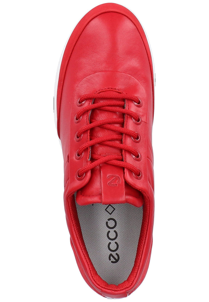 ecco Sneaker Leder Rot - surf4shoes
