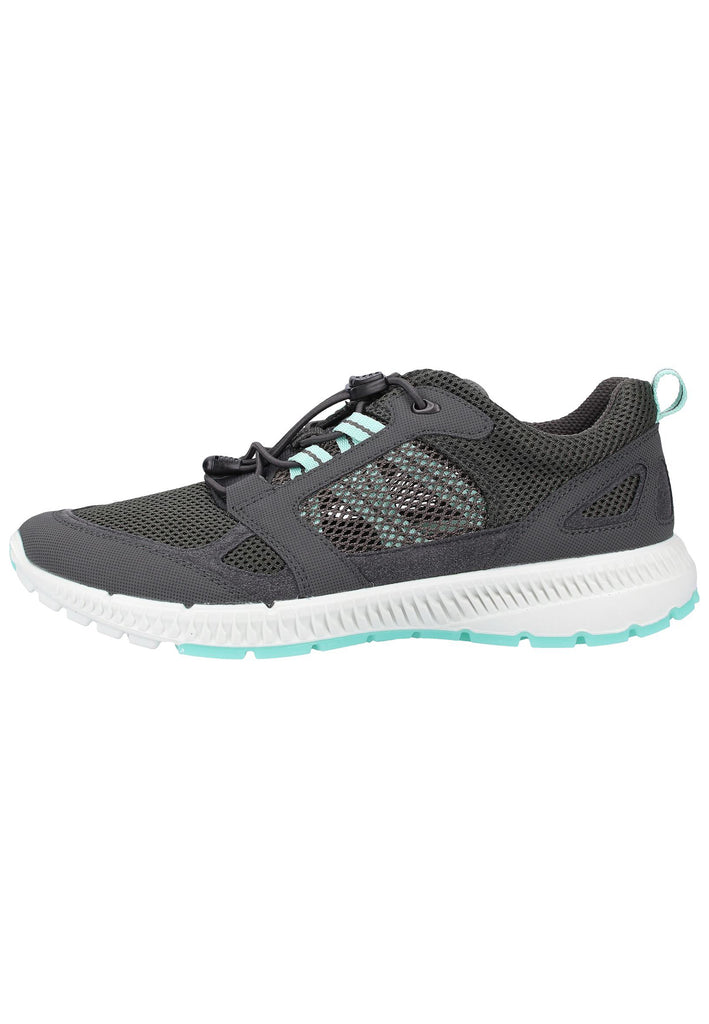 ecco Sneaker Lederimitat Dunkelgrau - surf4shoes
