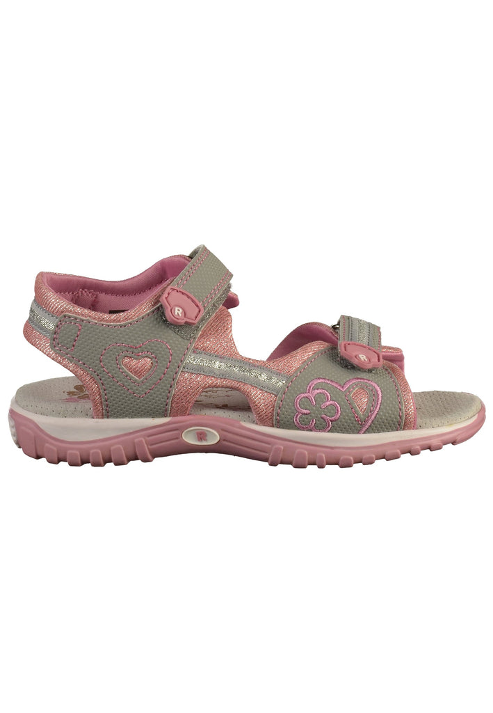 Richter Sandalen Textil Grau/Rosa - surf4shoes
