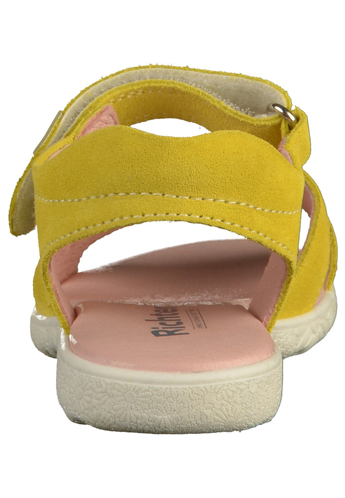 Richter Sandalen Veloursleder Gelb - surf4shoes
