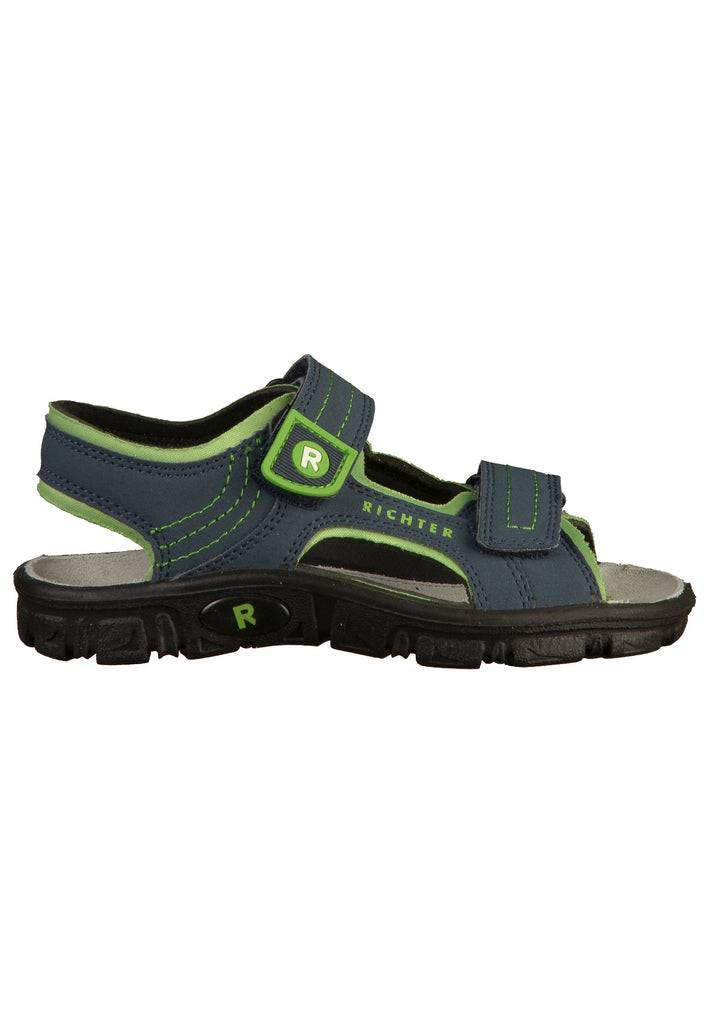 Richter Sandalen Textil Blau/Grün - surf4shoes