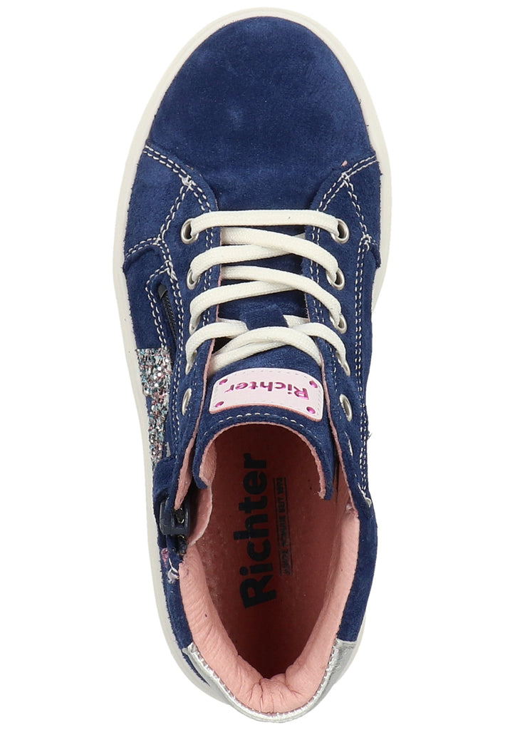 Richter Sneaker Veloursleder Blau/Pink - surf4shoes