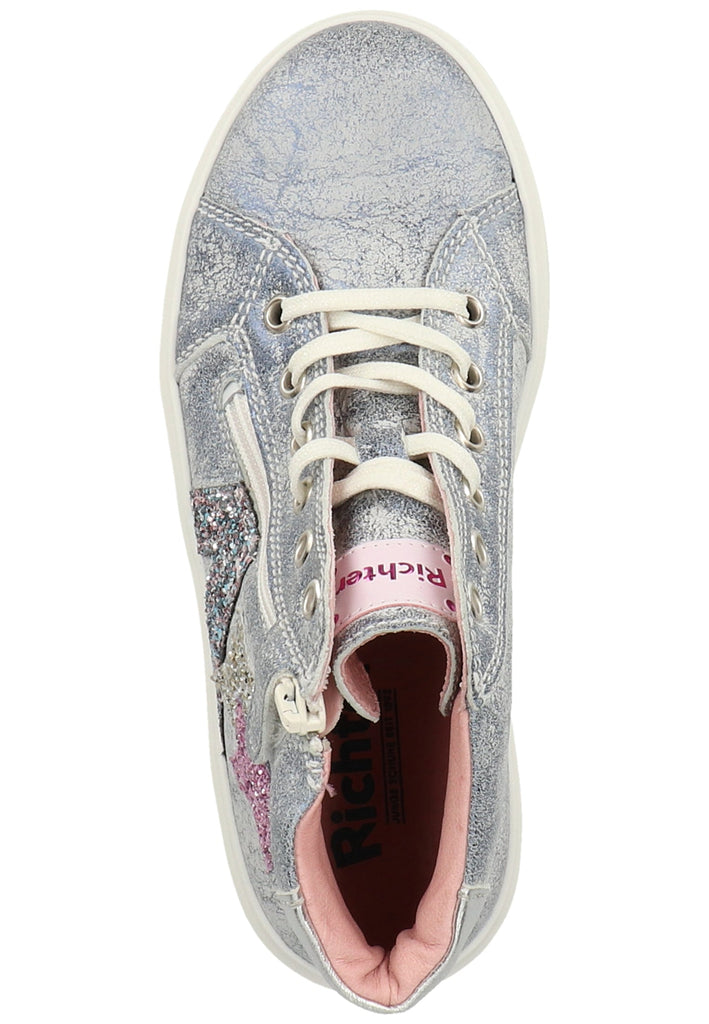 Richter Sneaker Leder Hellblau/Silber - surf4shoes