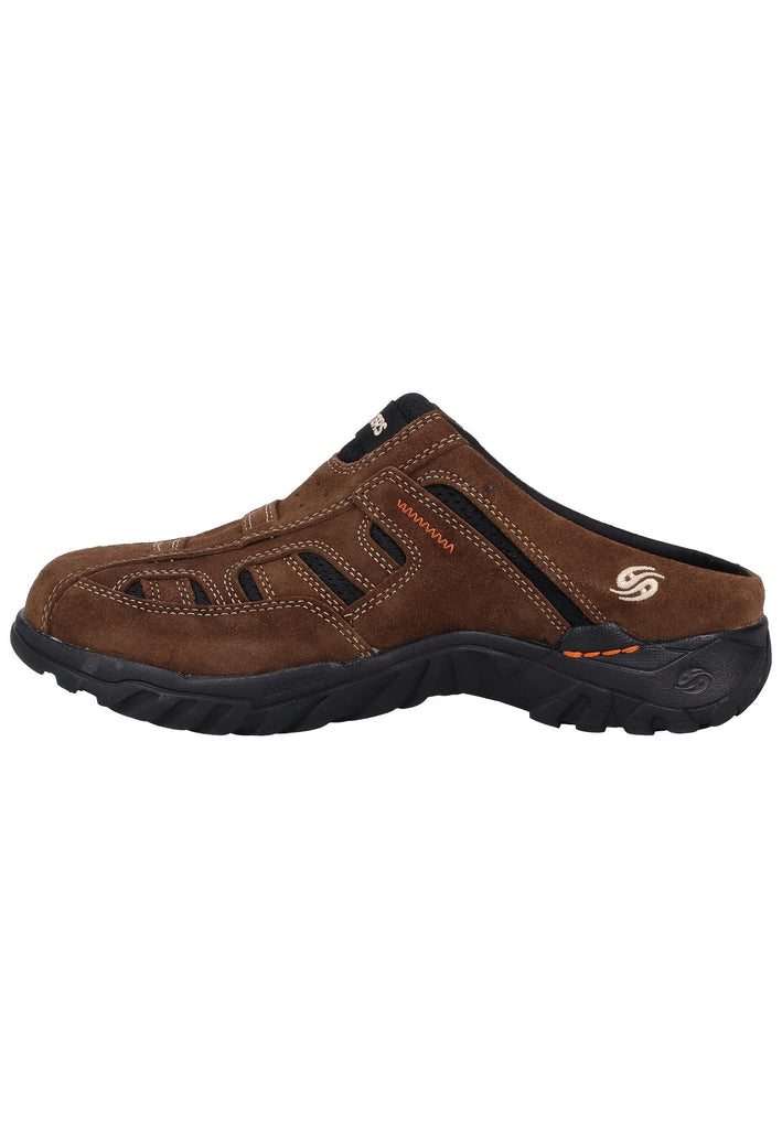 Dockers Pantoletten Veloursleder Khaki - surf4shoes