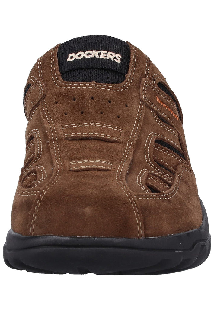 Dockers Pantoletten Veloursleder Khaki - surf4shoes