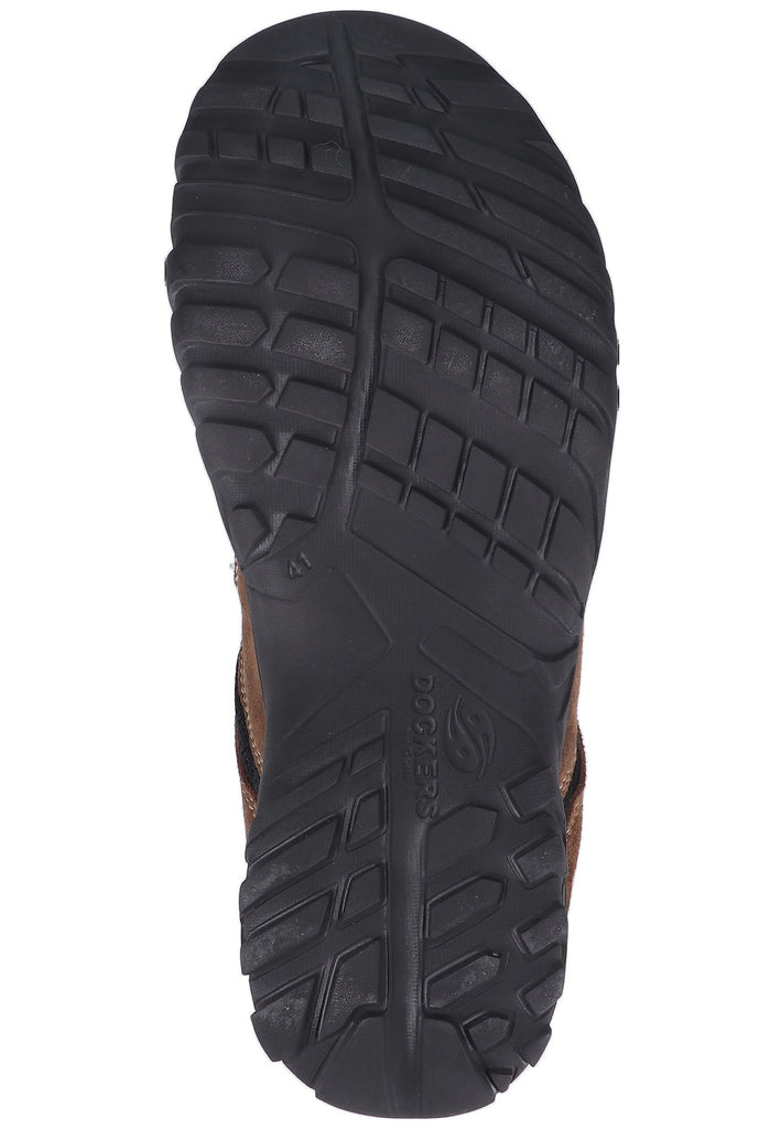 Dockers Pantoletten Veloursleder Khaki - surf4shoes