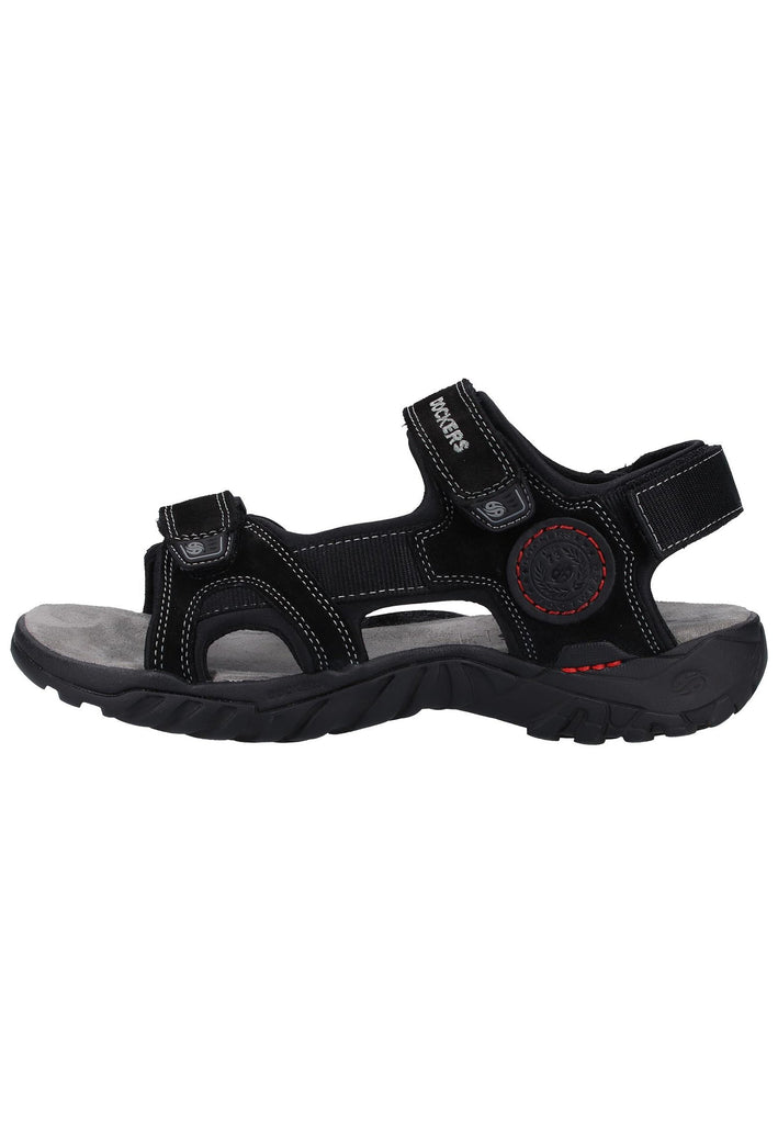 Dockers Sandalen Leder Schwarz - surf4shoes