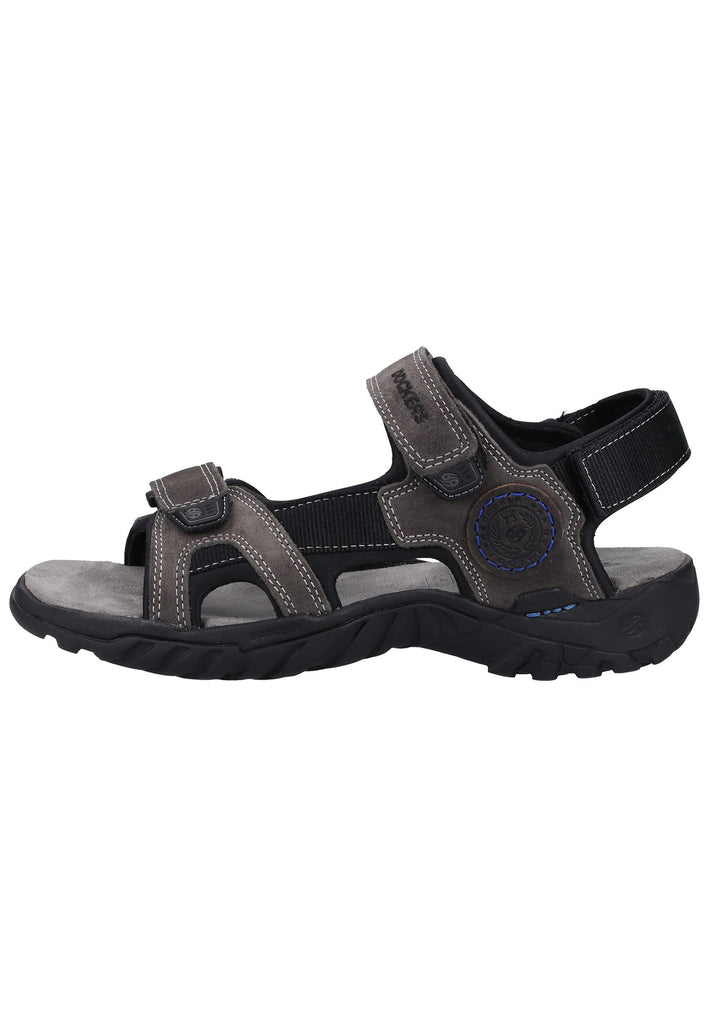 Dockers Sandalen Leder Grau/Blau - surf4shoes