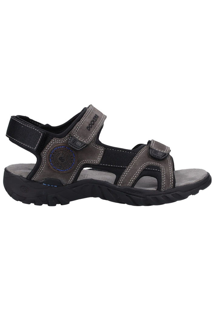 Dockers Sandalen Leder Grau/Blau - surf4shoes