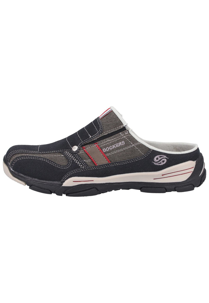 Dockers Clogs Lederimitat/Textil Schwarz - surf4shoes
