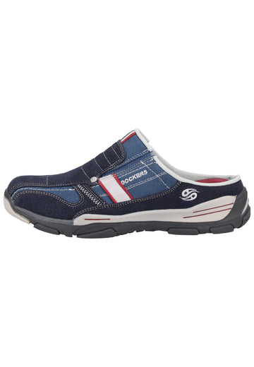 Dockers Clogs Lederimitat/Textil Navy - surf4shoes