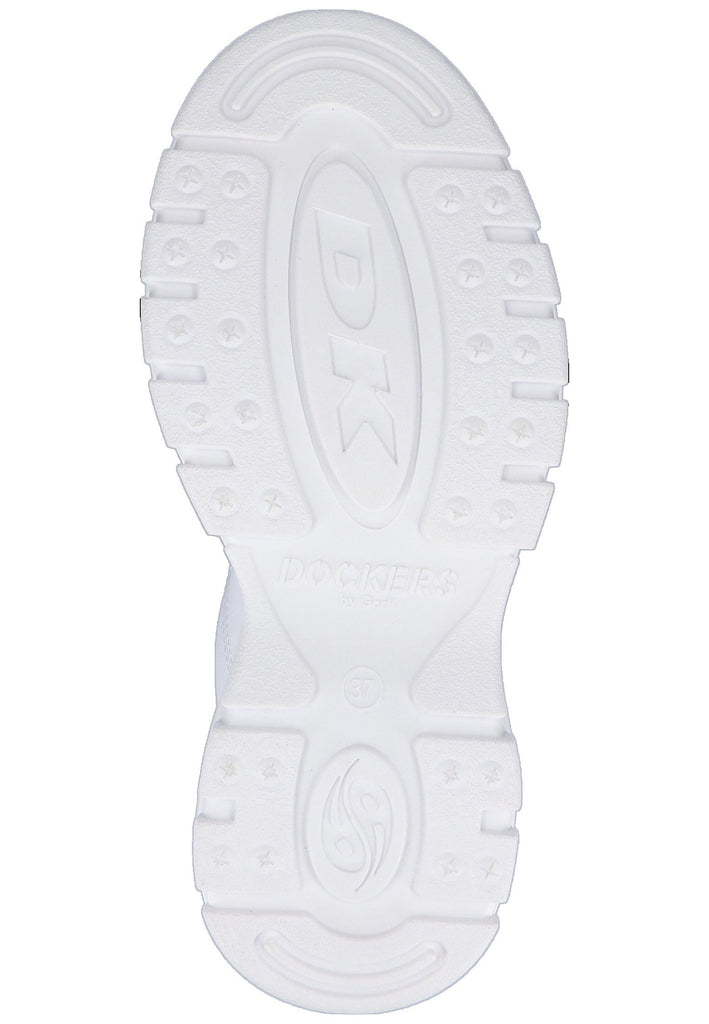 Dockers Halbschuhe Nappaleder Weiß/Rosa - surf4shoes