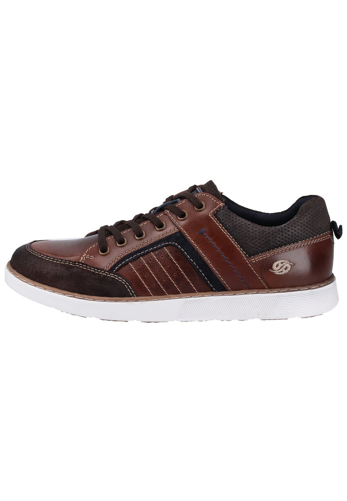 Dockers Sneaker Veloursleder Braun/Blau - surf4shoes