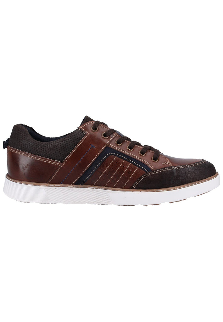 Dockers Sneaker Veloursleder Braun/Blau - surf4shoes