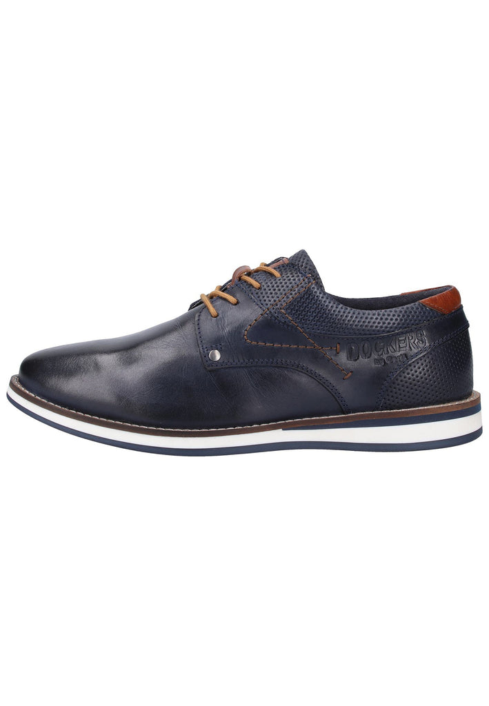 Dockers Halbschuhe Lederimitat Navy - surf4shoes