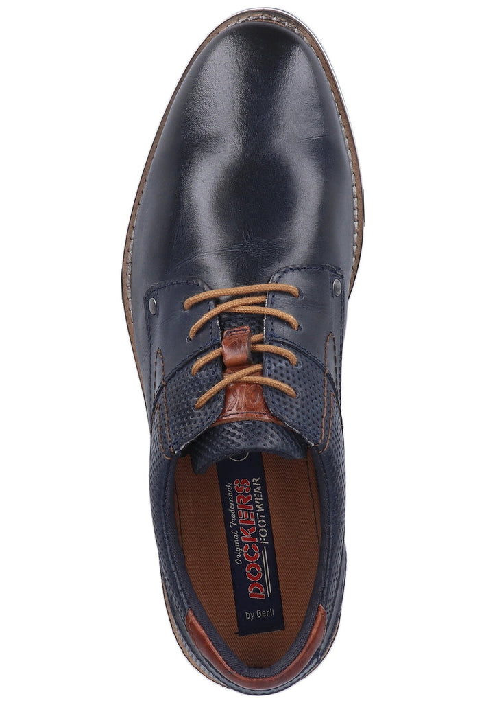 Dockers Halbschuhe Lederimitat Navy - surf4shoes