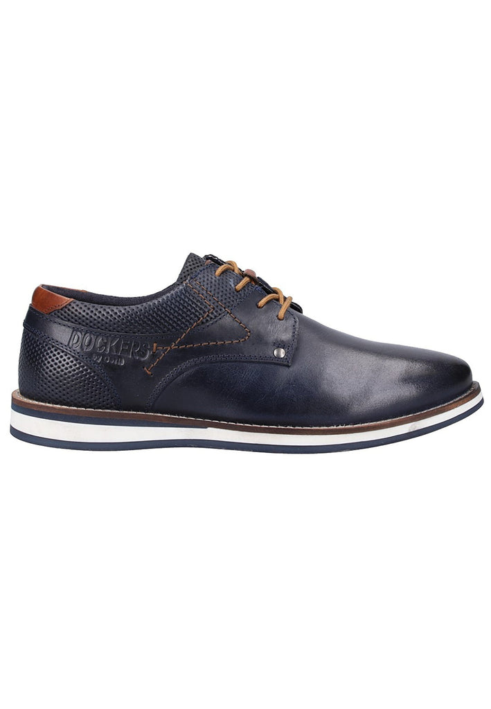 Dockers Halbschuhe Lederimitat Navy - surf4shoes