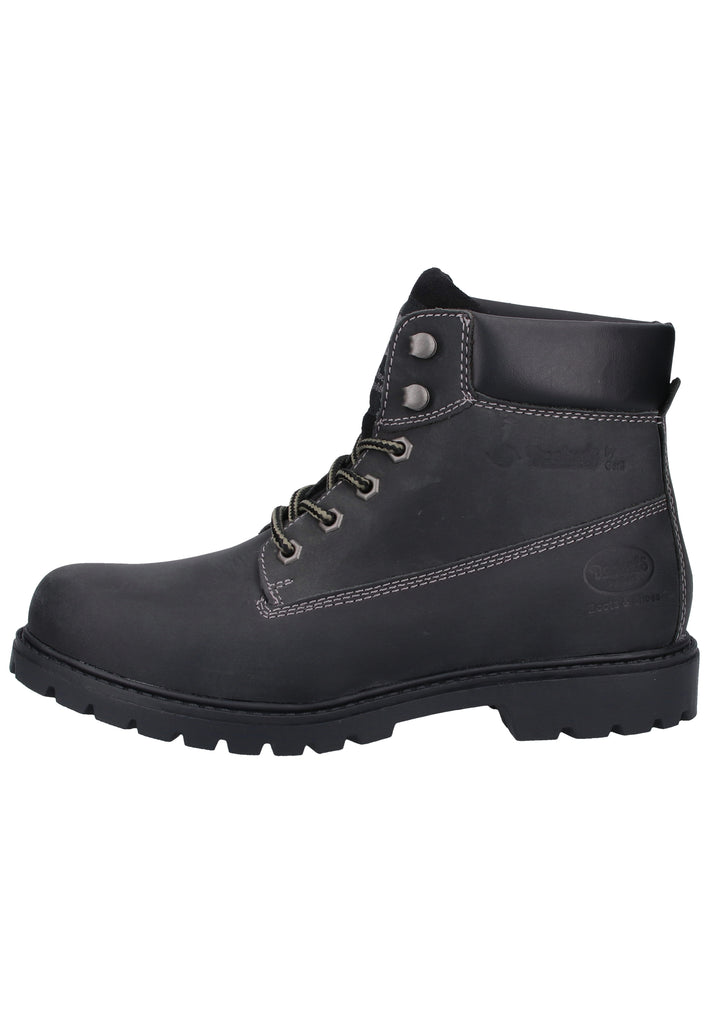 Dockers Stiefelette Leder Schwarz Warmfutter - surf4shoes