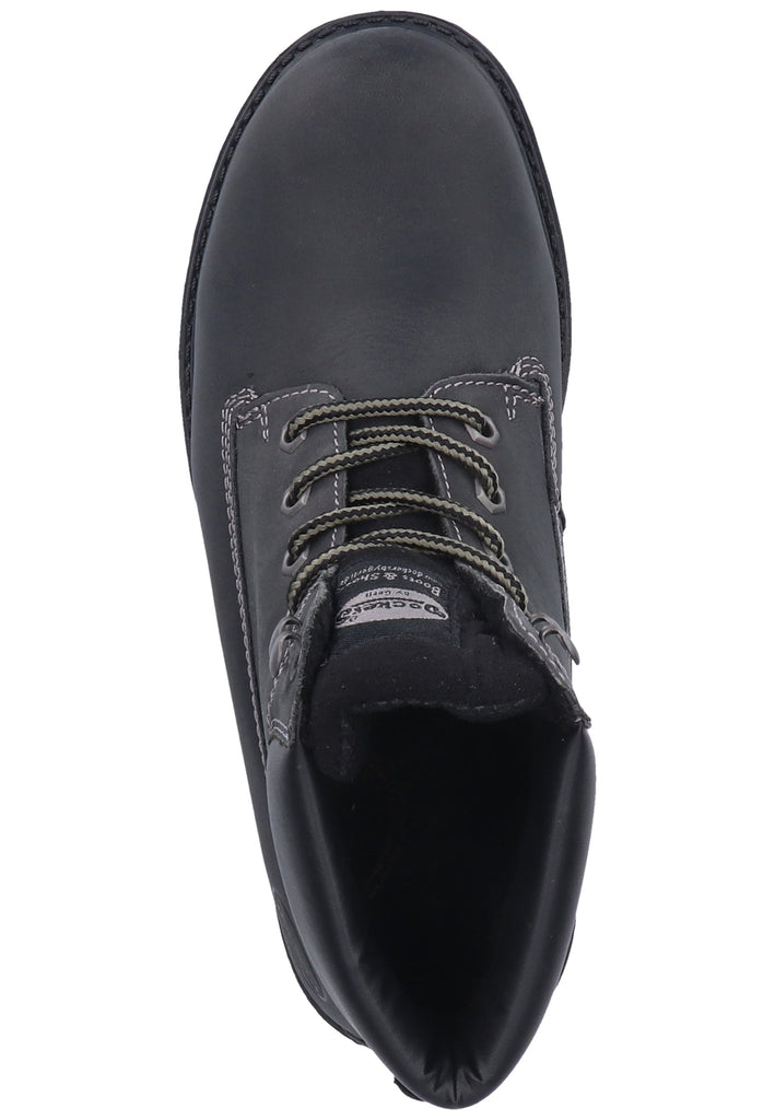 Dockers Stiefelette Leder Schwarz Warmfutter - surf4shoes