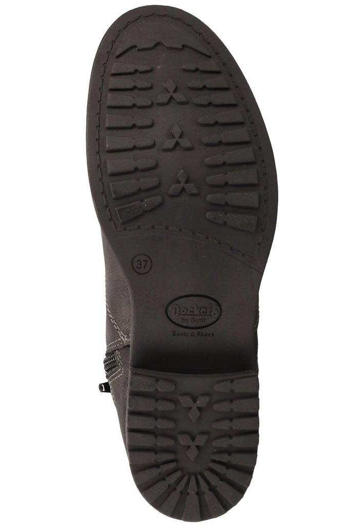 Dockers Stiefelette Lederimitat Schwarz - surf4shoes