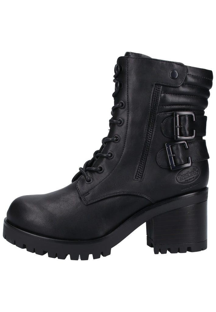 Dockers Stiefelette Nappaleder Schwarz - surf4shoes