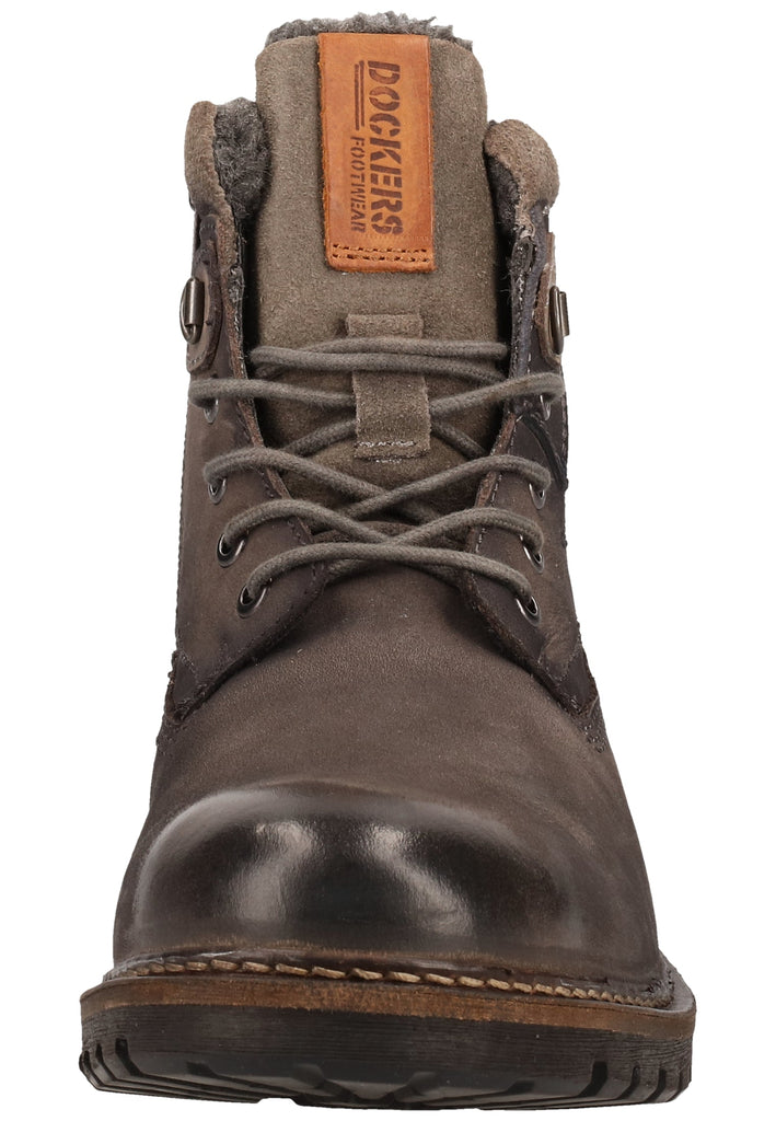 Dockers Stiefelette Lederimitat Grau Warmfutter - surf4shoes