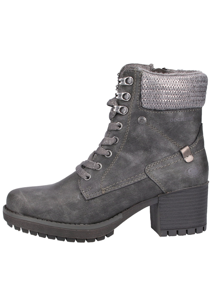Dockers Stiefelette Lederimitat Grau Warmfutter - surf4shoes