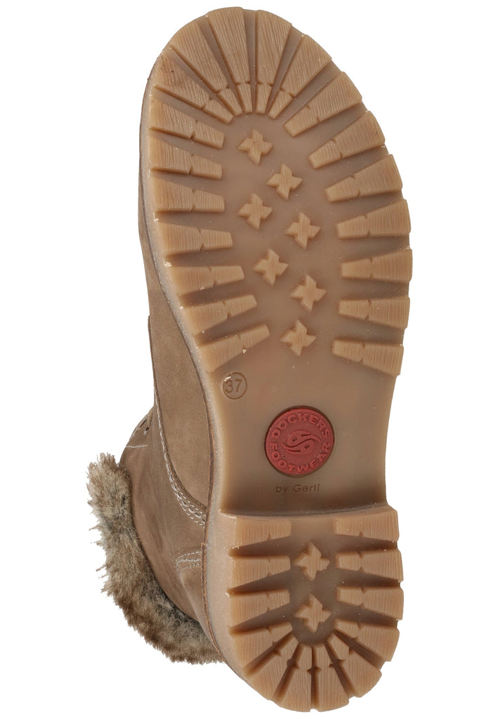 Dockers Stiefelette Nubukleder Schlamm Warmfutter - surf4shoes