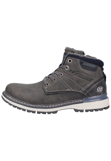 Dockers Halbschuhe Lederimitat Grau Warmfutter - surf4shoes