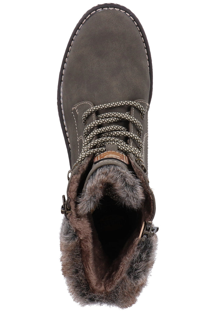 Dockers Stiefelette Lederimitat/Textil Grau - surf4shoes