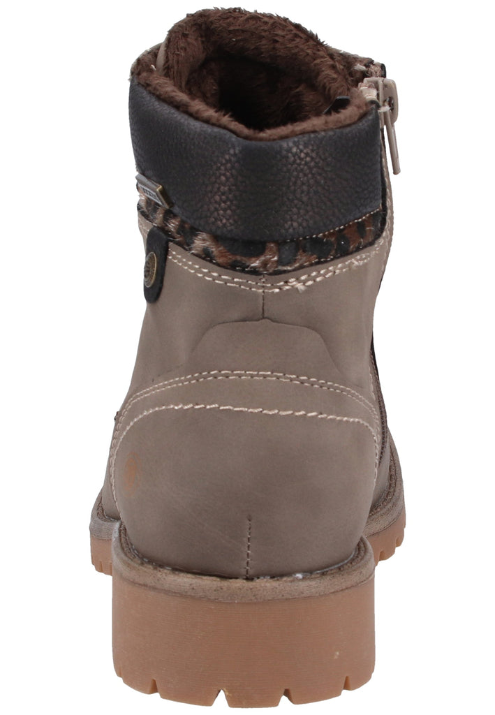 Dockers Stiefelette Lederimitat Taupe Warmfutter - surf4shoes