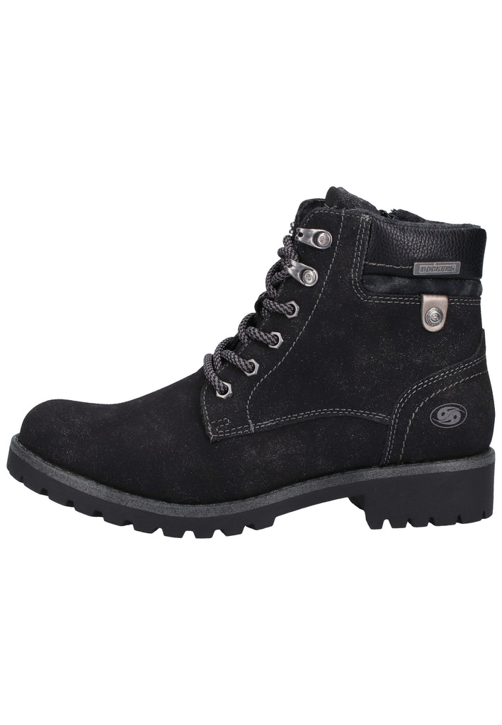Dockers Stiefelette Lederimitat Schwarz - surf4shoes
