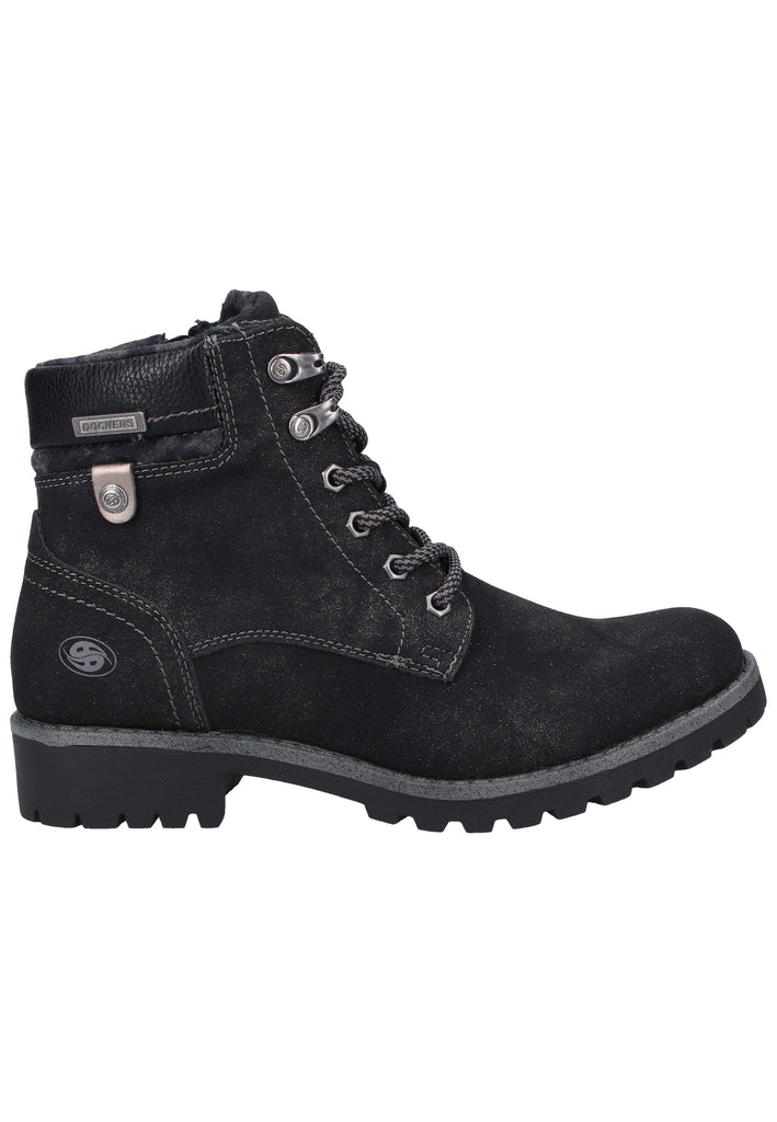 Dockers Stiefelette Lederimitat Schwarz - surf4shoes