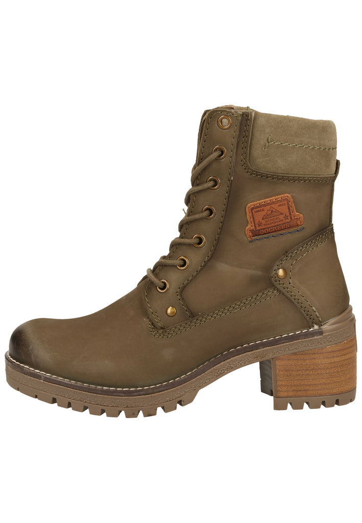 Dockers Stiefelette Nubukleder Khaki - surf4shoes