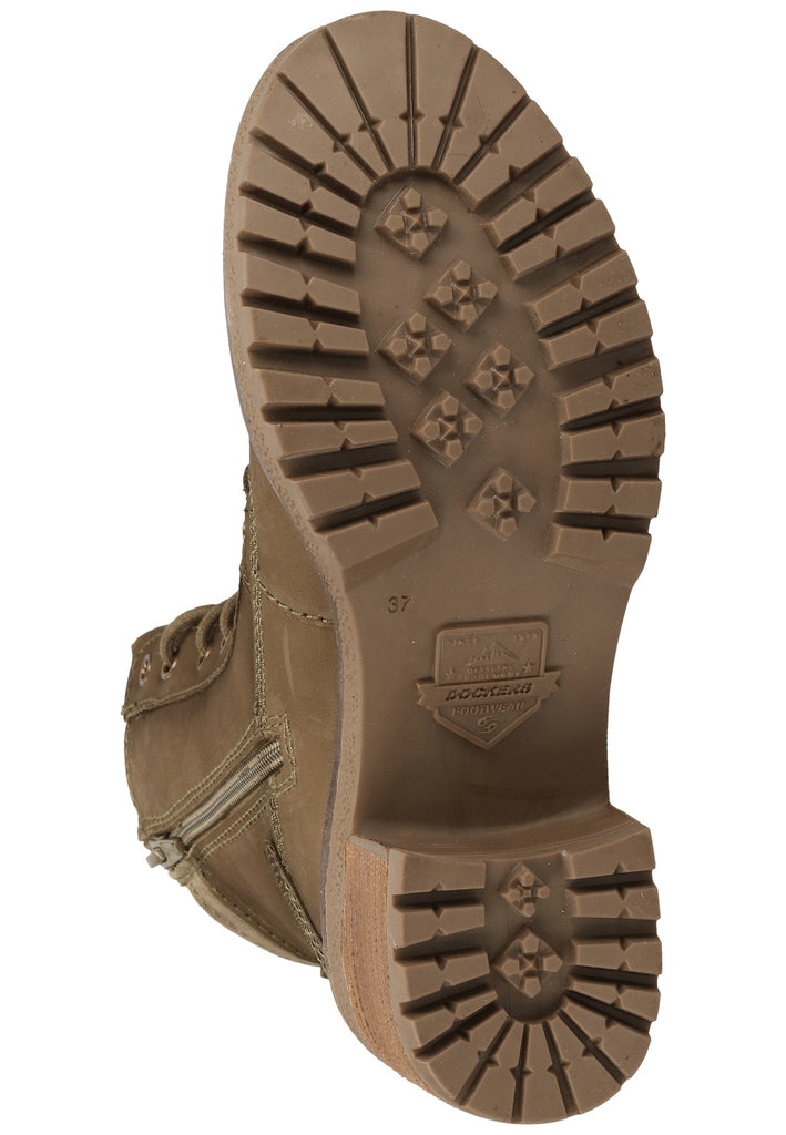 Dockers Stiefelette Nubukleder Khaki - surf4shoes