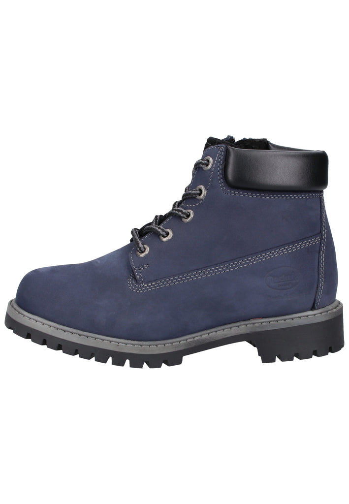 Dockers Stiefelette Nubukleder Navy Warmfutter - surf4shoes