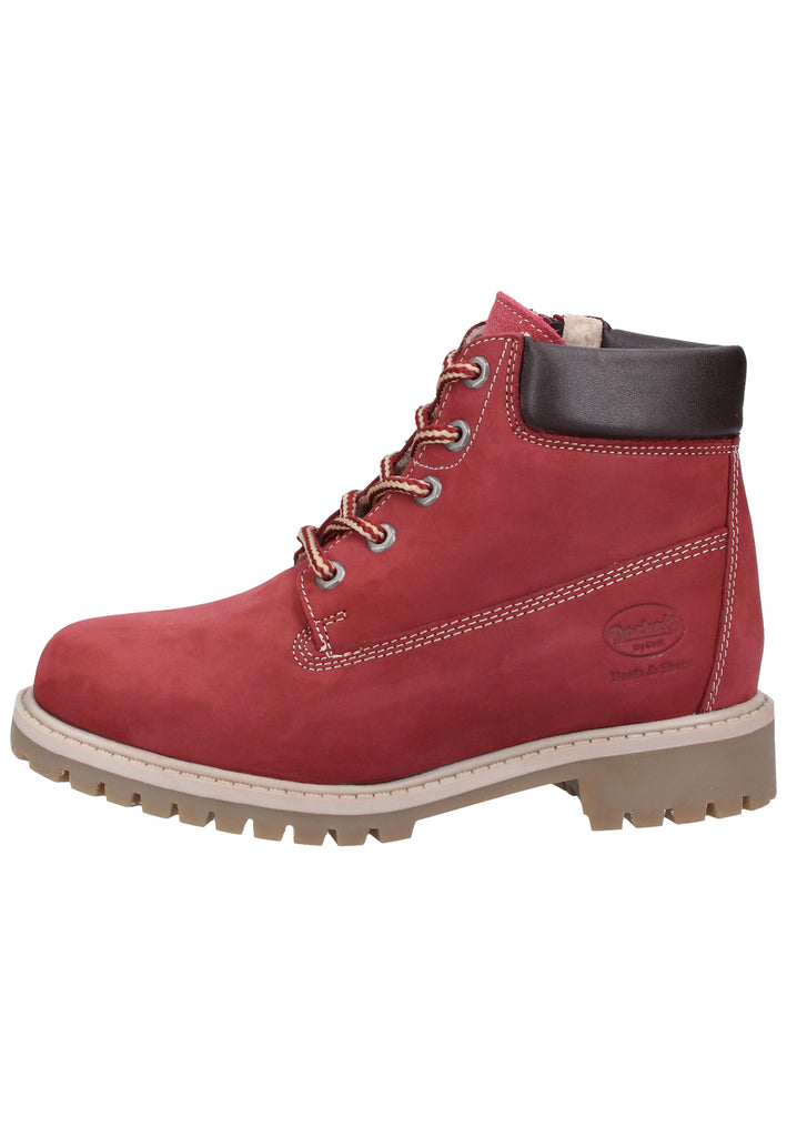 Dockers Stiefelette Nubukleder Bordeaux Warmfutter - surf4shoes
