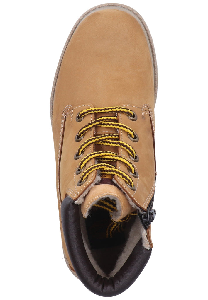 Dockers Stiefelette Nubukleder Golden Tan Warmfutter - surf4shoes