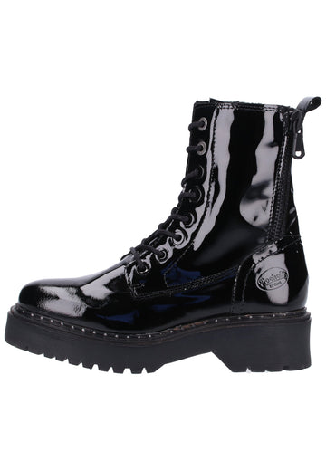 Dockers Stiefelette Lederimitat Schwarz - surf4shoes
