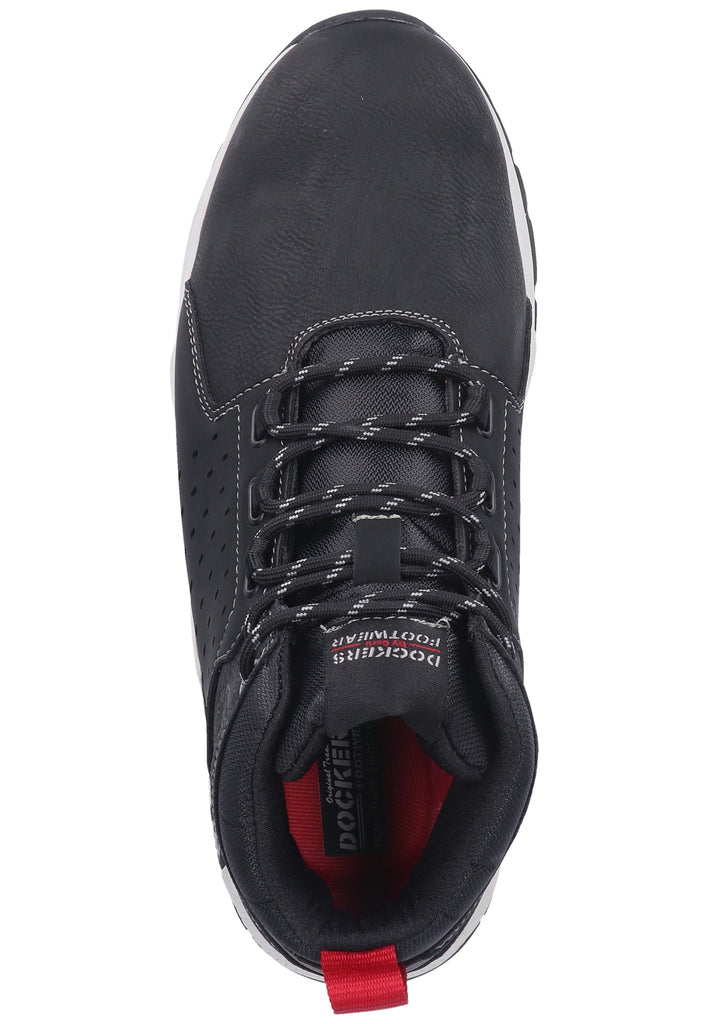 Dockers Sneaker Lederimitat Schwarz - surf4shoes
